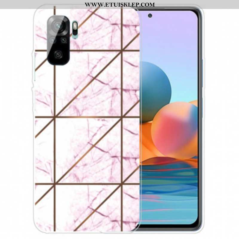 Futerały do Xiaomi Redmi Note 10 / 10S Marmur O Intensywnej Geometrii